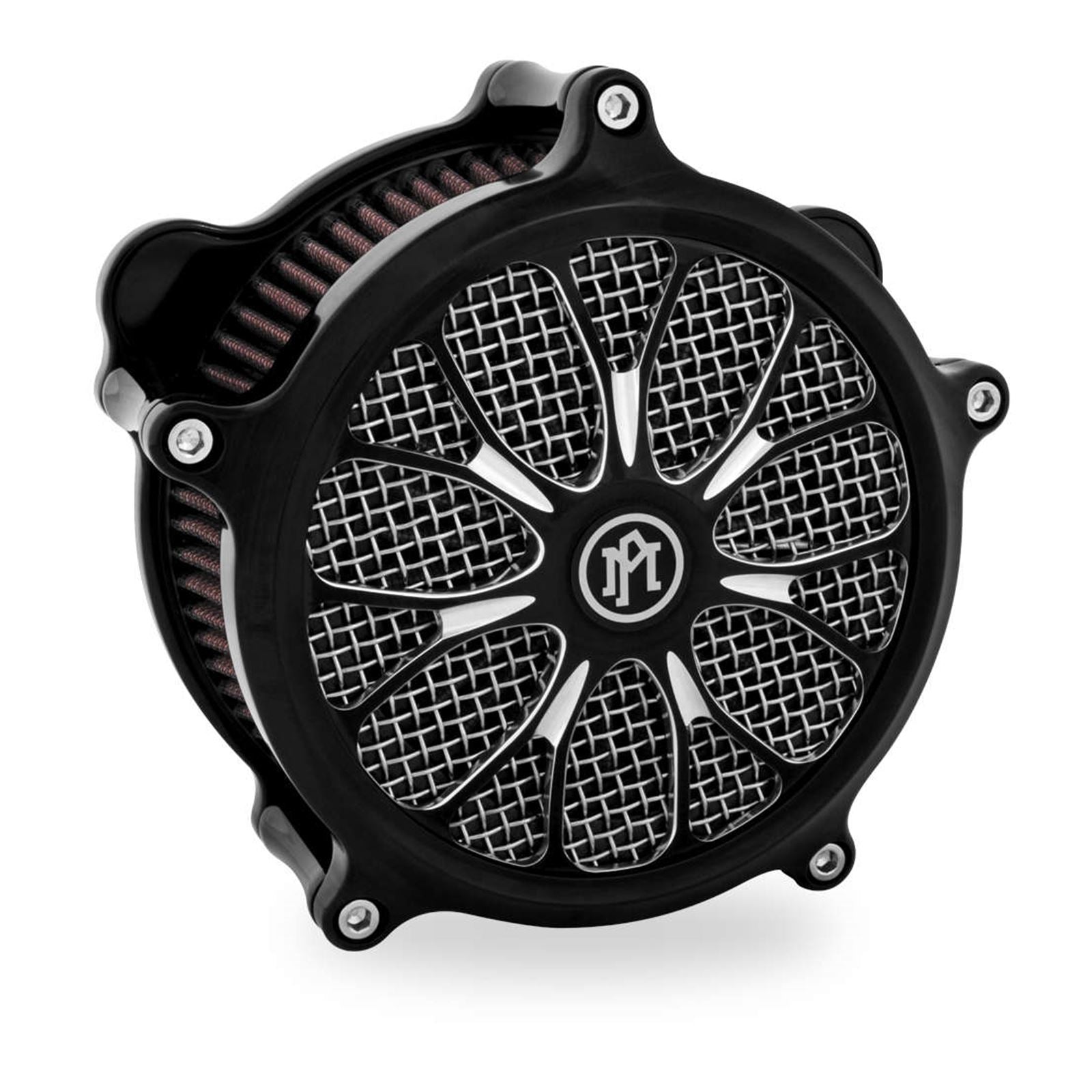 Performance Machine Insert Air Cleaner Heathen Black 0206-2010HEA-BM_76098