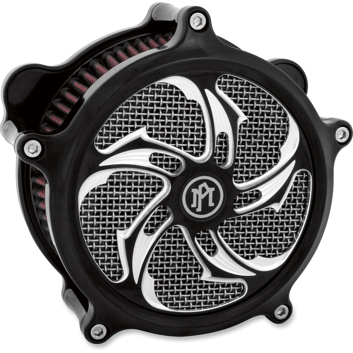 Performance Machine Insert Air Cleaner Rival Black 0206-2010RVL-BM_452781