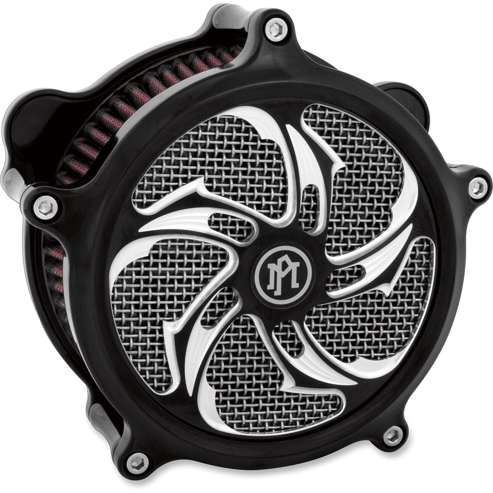 Performance Machine Insert Air Cleaner Rival Black 0206-2010RVL-BM_452781