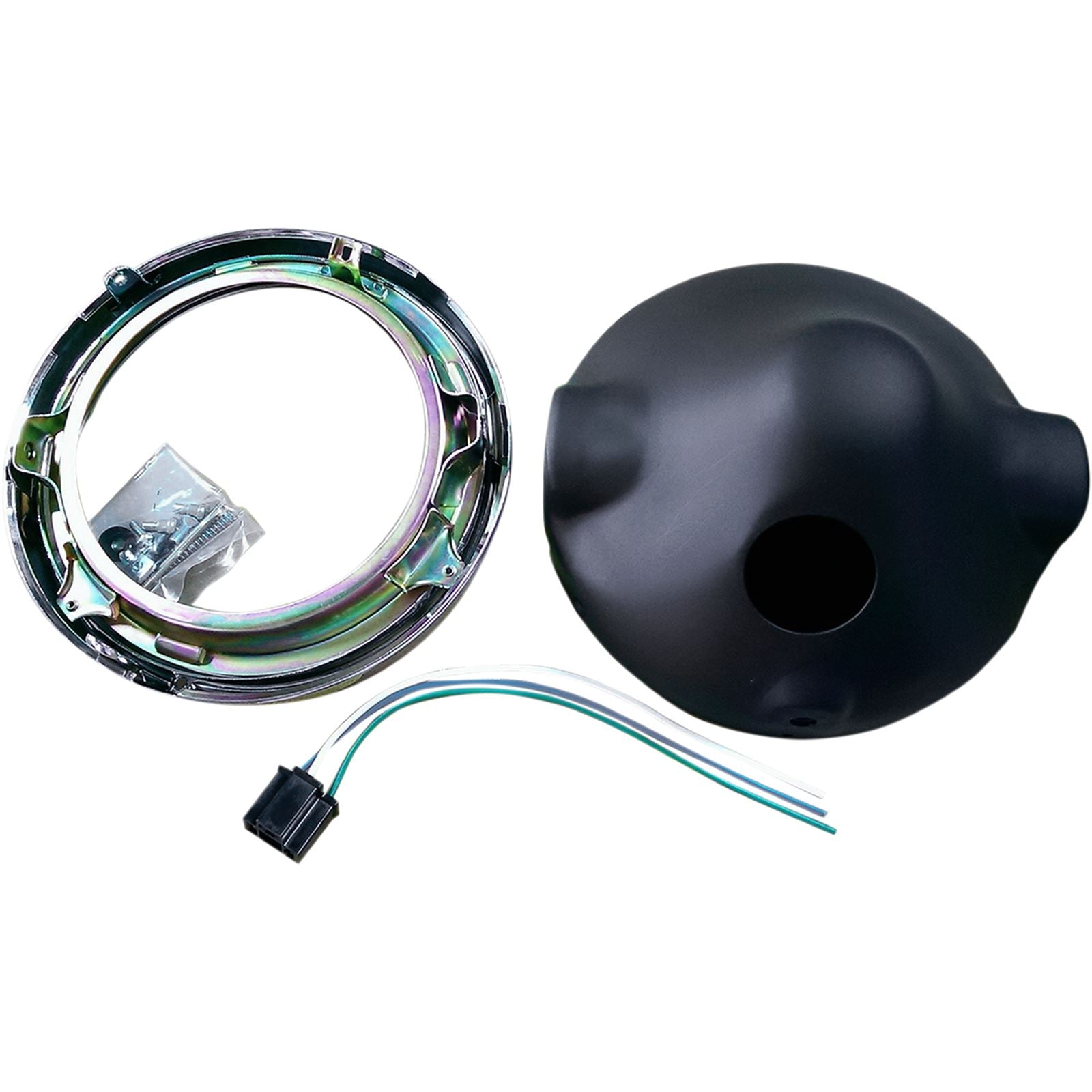 Emgo HeadLight For Kawasaki Style 7" Matte Black 66-65010_381742