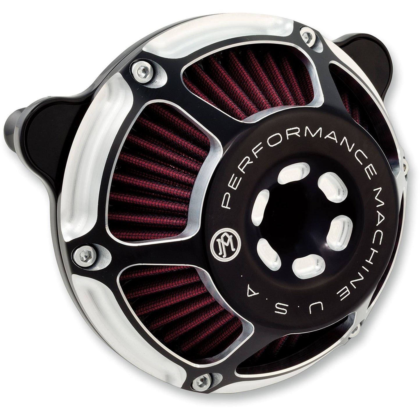 Performance Machine Air Cleaner MaxHP Cv/Electronic Fuel Injection Contrast Cut 0206-2078-BM_452691
