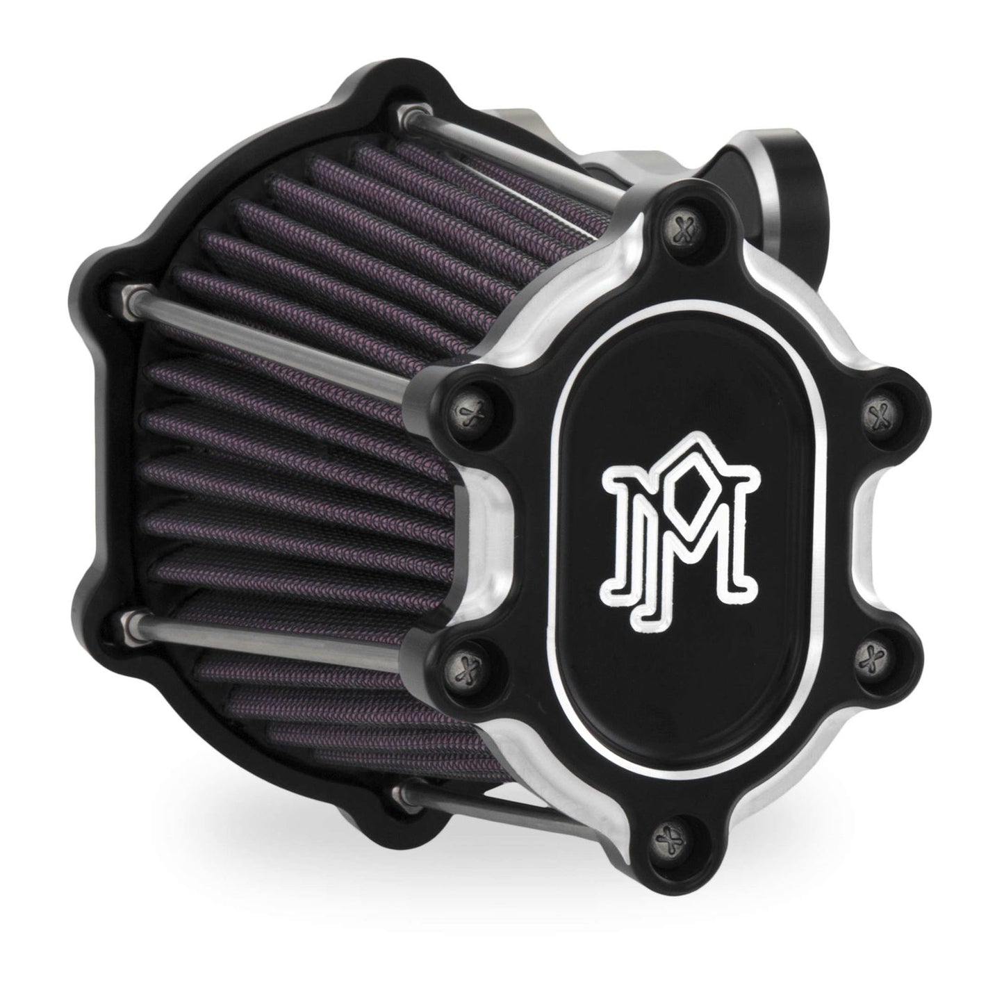 Performance Machine Air Cleaner Fastair Contrast Cut Cv/Fuel Injection 0206-2049-BM_76138