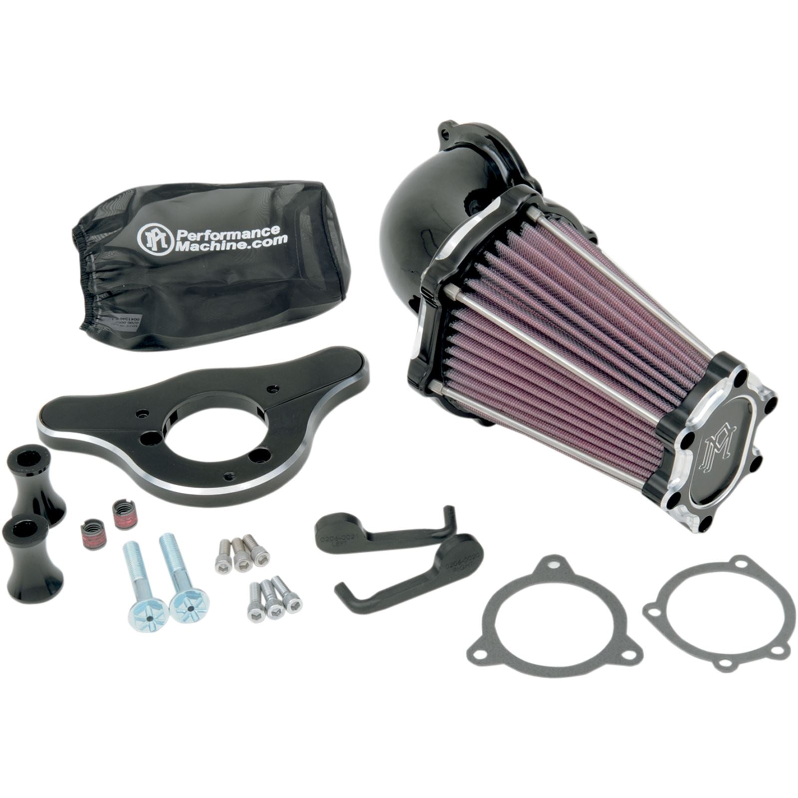 Performance Machine Air Cleaner Fastair Contrast Cut Cv/Fuel Injection 0206-2049-BM_452682
