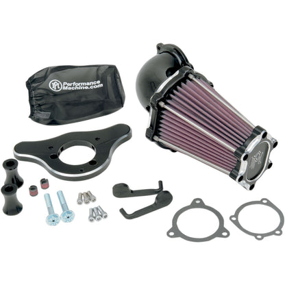 Performance Machine Air Cleaner Fastair Contrast Cut Cv/Fuel Injection 0206-2049-BM_452682