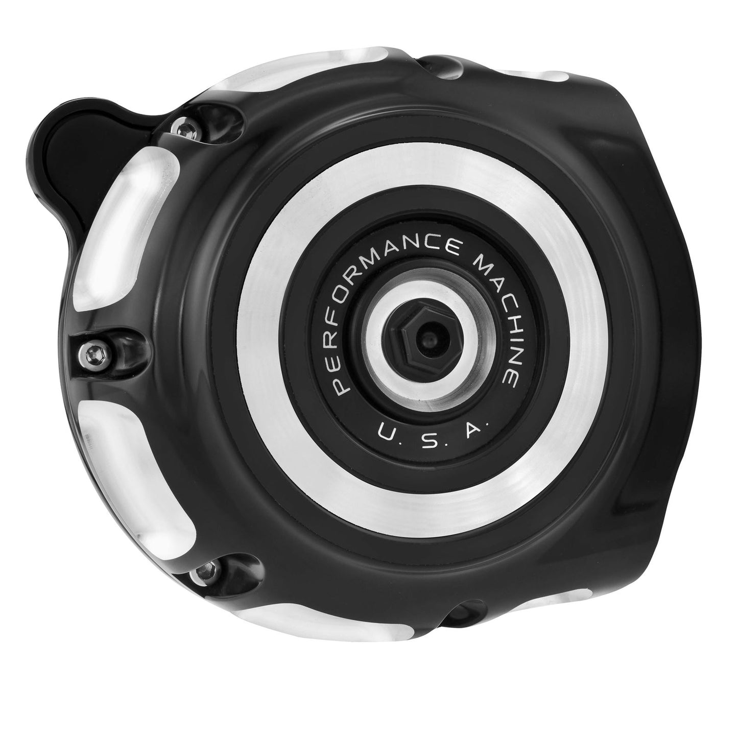 Performance Machine Air Cleaner Vintage 93+Big Twin Contrast Cut 0206-2130-BM_76155