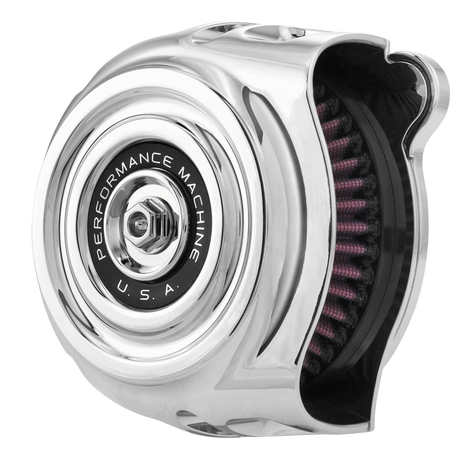 Performance Machine Air Cleaner Vintage 93+Big Twin Chrome 0206-2130-CH_76157