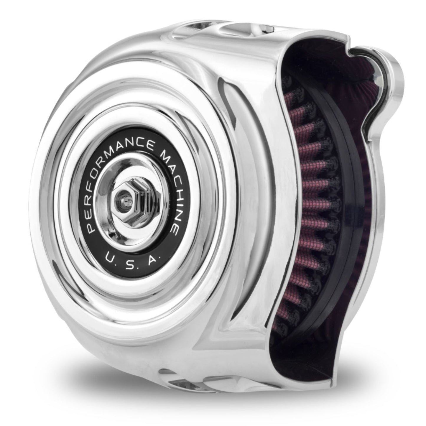 Performance Machine Air Cleaner Vintage Throttle By Wire Chrome 0206-2131-CH_1463075
