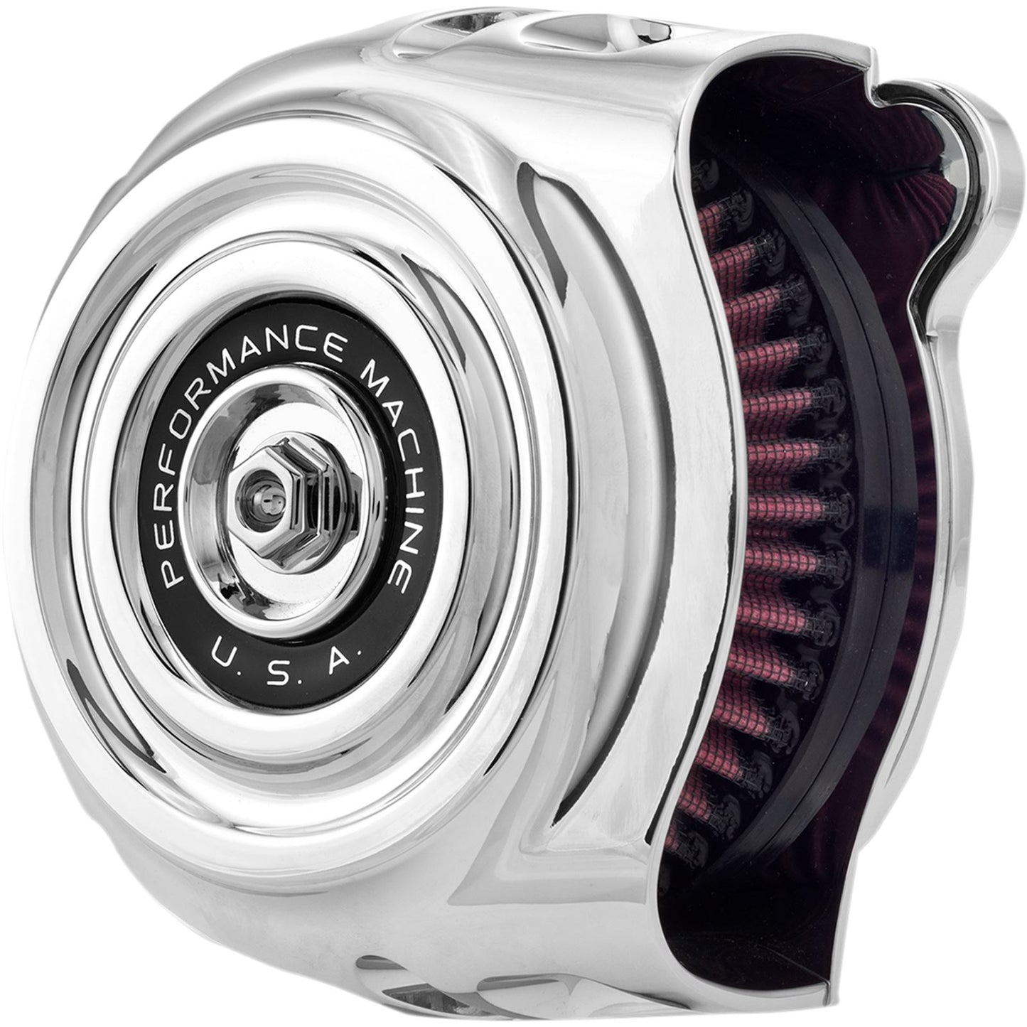 Performance Machine Air Cleaner Vintage Throttle By Wire Chrome 0206-2131-CH_452737