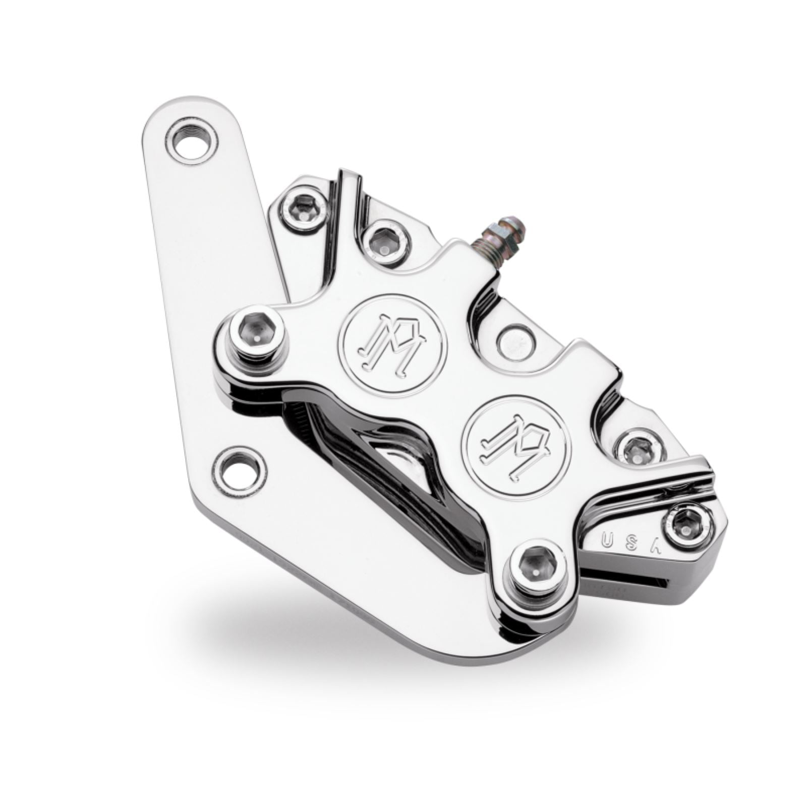 Performance Machine Front 4-Piston Classic Caliper Bracket - Chrome 1213-0017-CH_1462562
