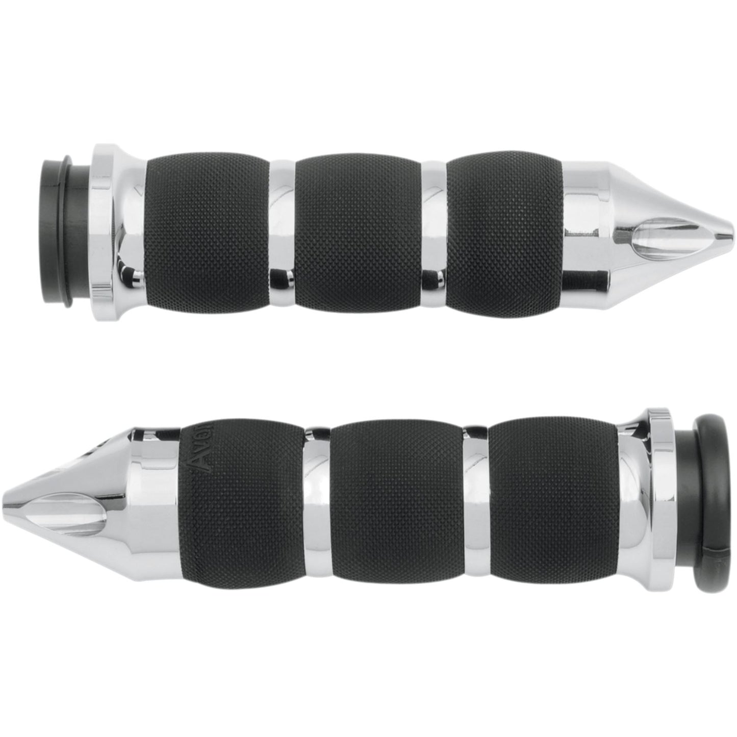 Avon Grips Air Cushioned Grips Spike Fly-by-Wire Chrome AIR-90-CH-FL-SP_347575