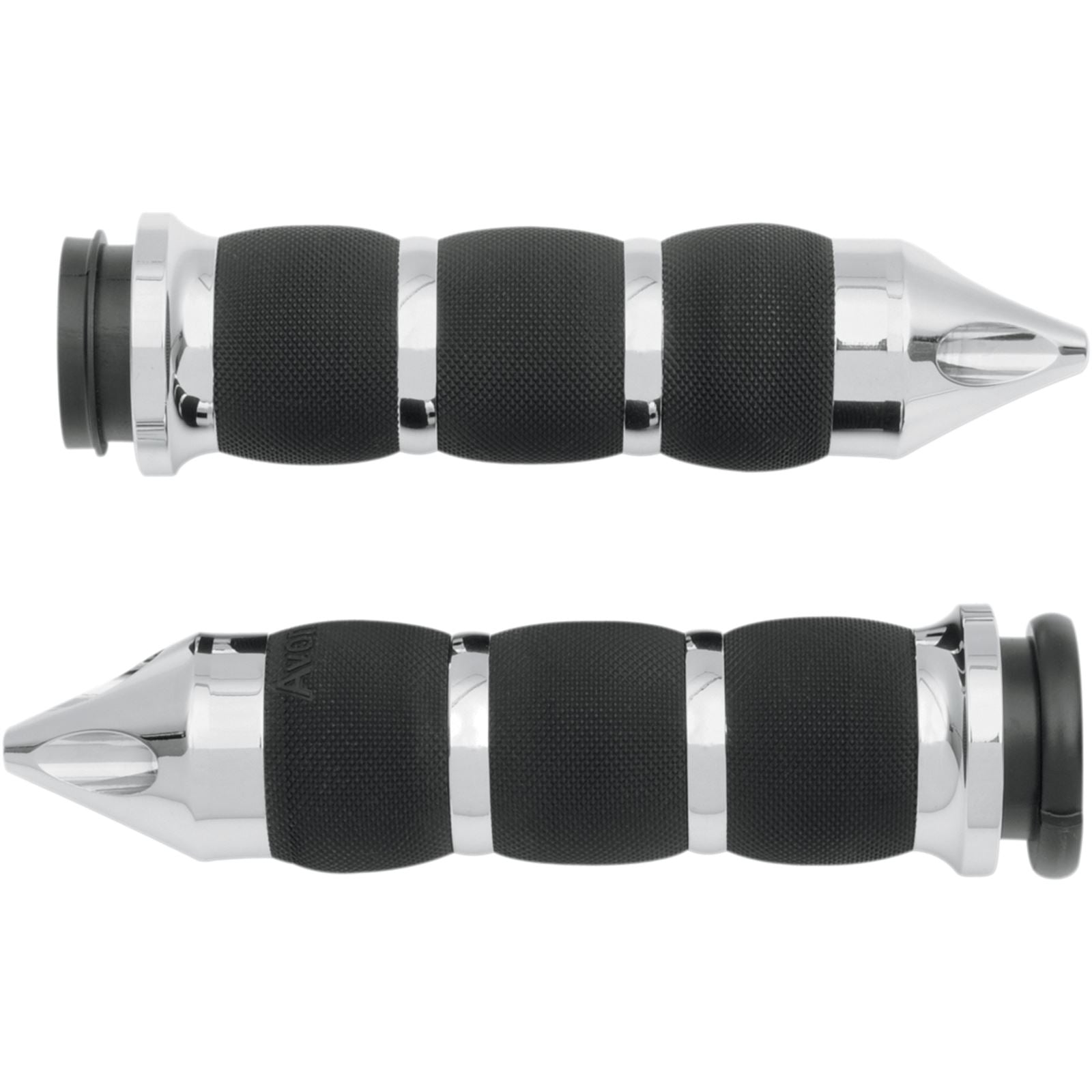 Avon Grips Air Cushioned Grips Spike Fly-by-Wire Chrome AIR-90-CH-FL-SP_347575