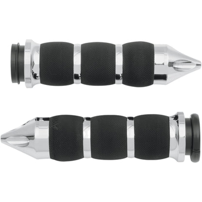 Avon Grips Air Cushioned Grips Spike Fly-by-Wire Chrome AIR-90-CH-FL-SP_347575