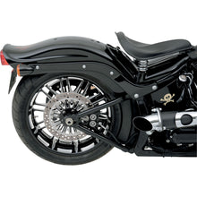 Performance Machine 4-Piston Caliper - Rear - Contrast Cut™ - '08-14 Softail 1256-0077-BM_453035