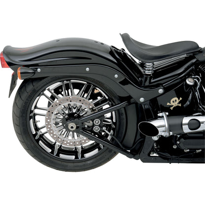 Performance Machine 4-Piston Caliper - Rear - Contrast Cut™ - '08-14 Softail 1256-0077-BM_453035