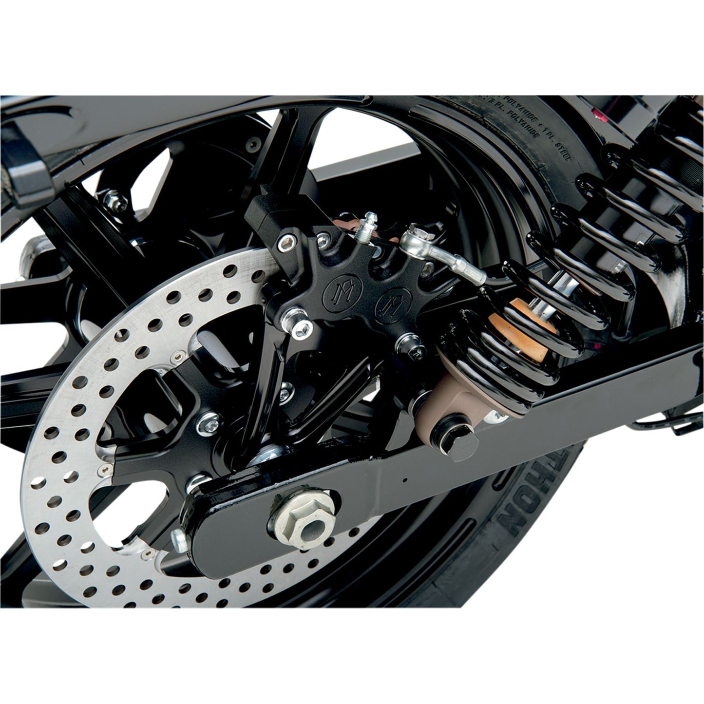 Performance Machine 4-Piston Caliper - Rear - Black Ops™ - '08-17 FXD 1259-0052-SMB_453047