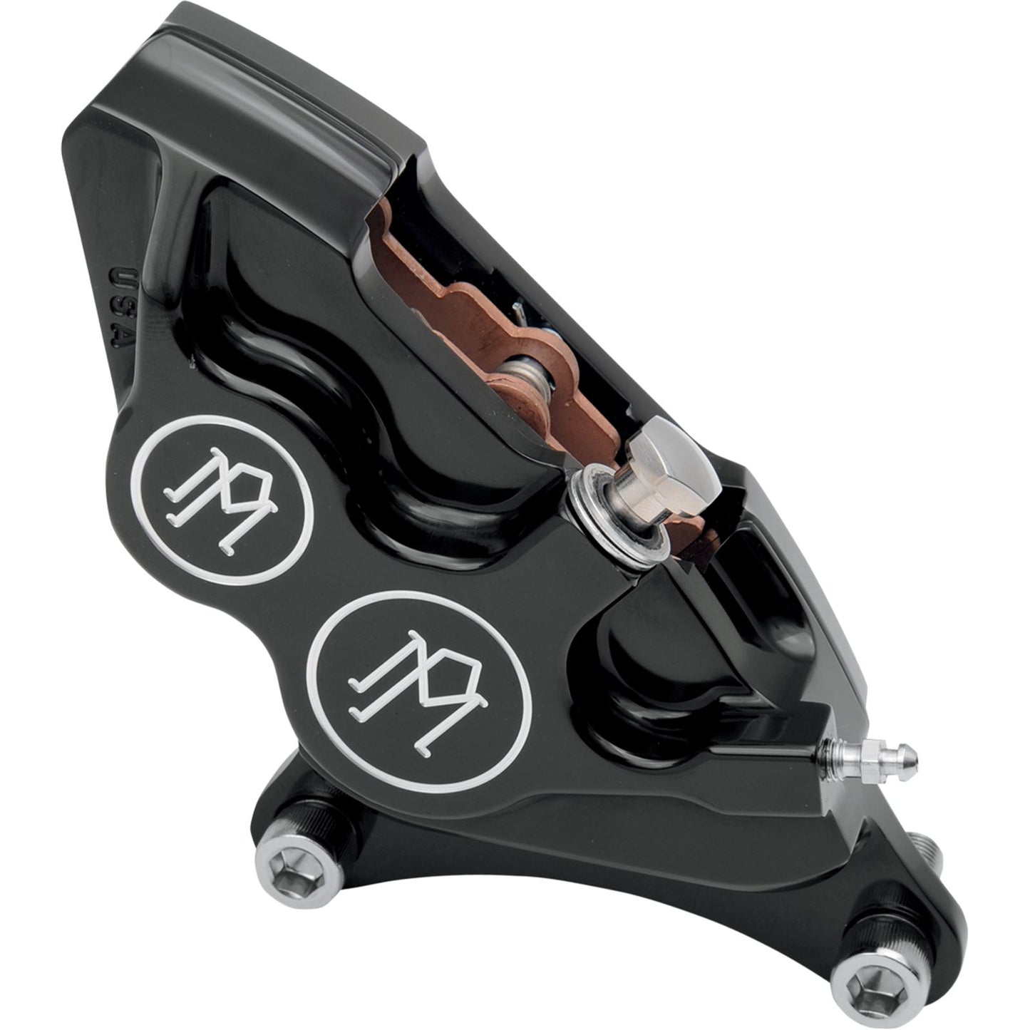 Performance Machine 4-Piston Caliper - Front Right - Contrast Cut™ - 11.5" 0053-2916-BM_453032