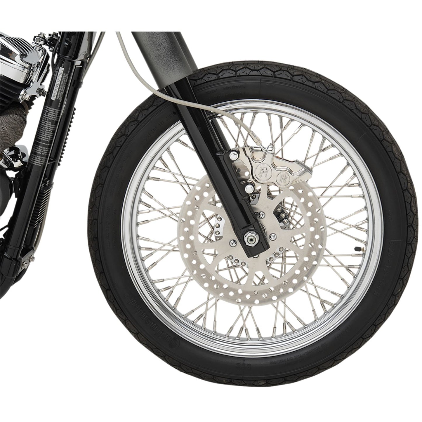 Performance Machine Caliper - Front Left for Harley-Davidson '00-17 - Chrome 0053-2919-CH_453333