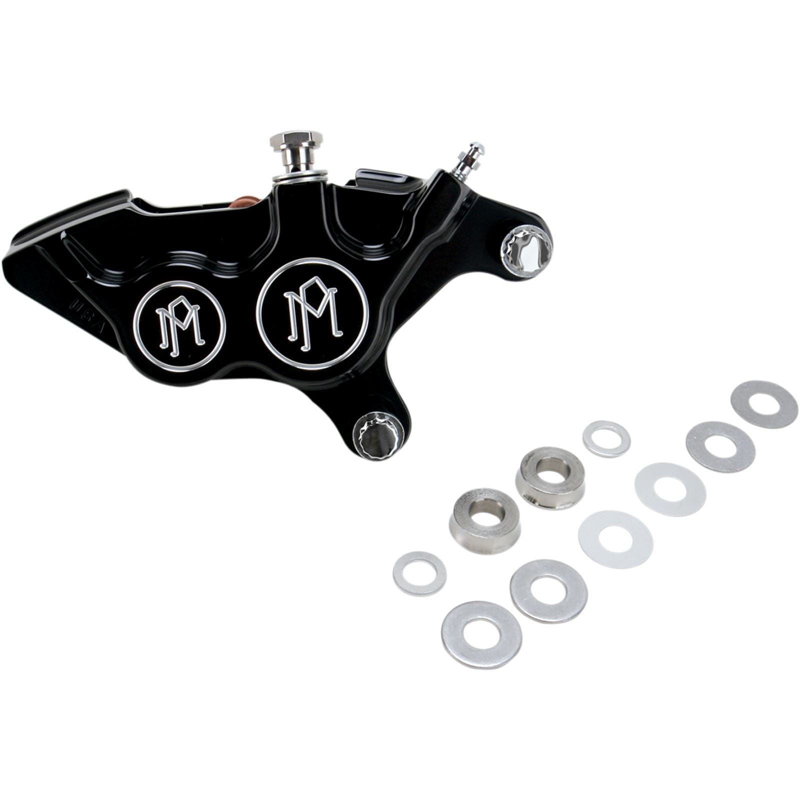 Performance Machine 4-Piston Caliper - Front Right - Contrast Cut™ - 11.5" 0053-2920-BM_453034