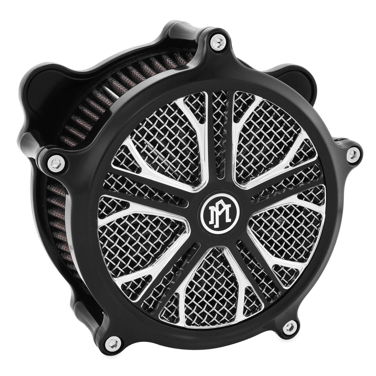 Performance Machine Super Gas Faceplates Dixon Plate Black 0206-2010DXN-BMP_76259