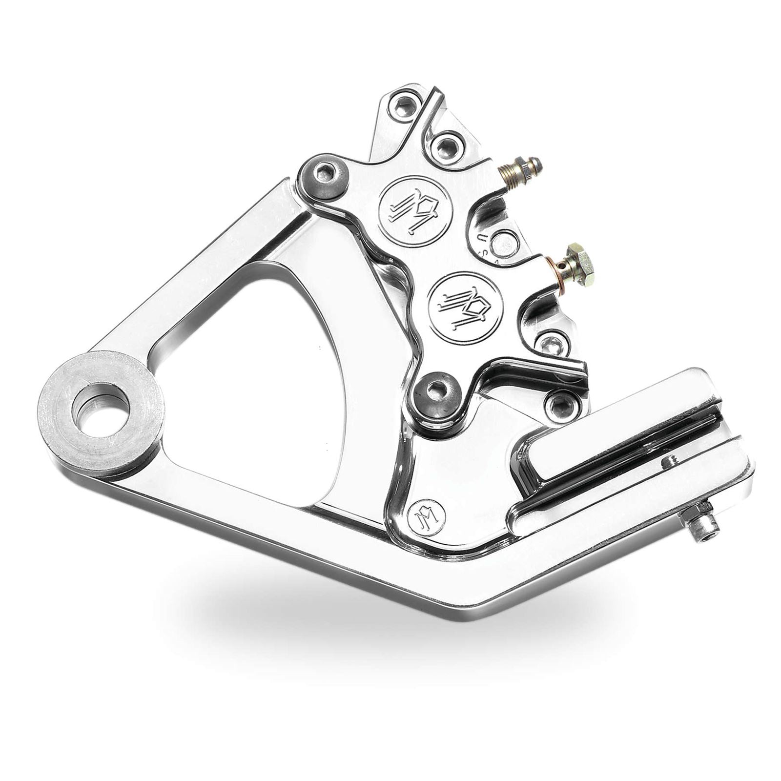 Performance Machine Rear 4-Piston Caliper and Bracket Polished 1274-0052-P_76303