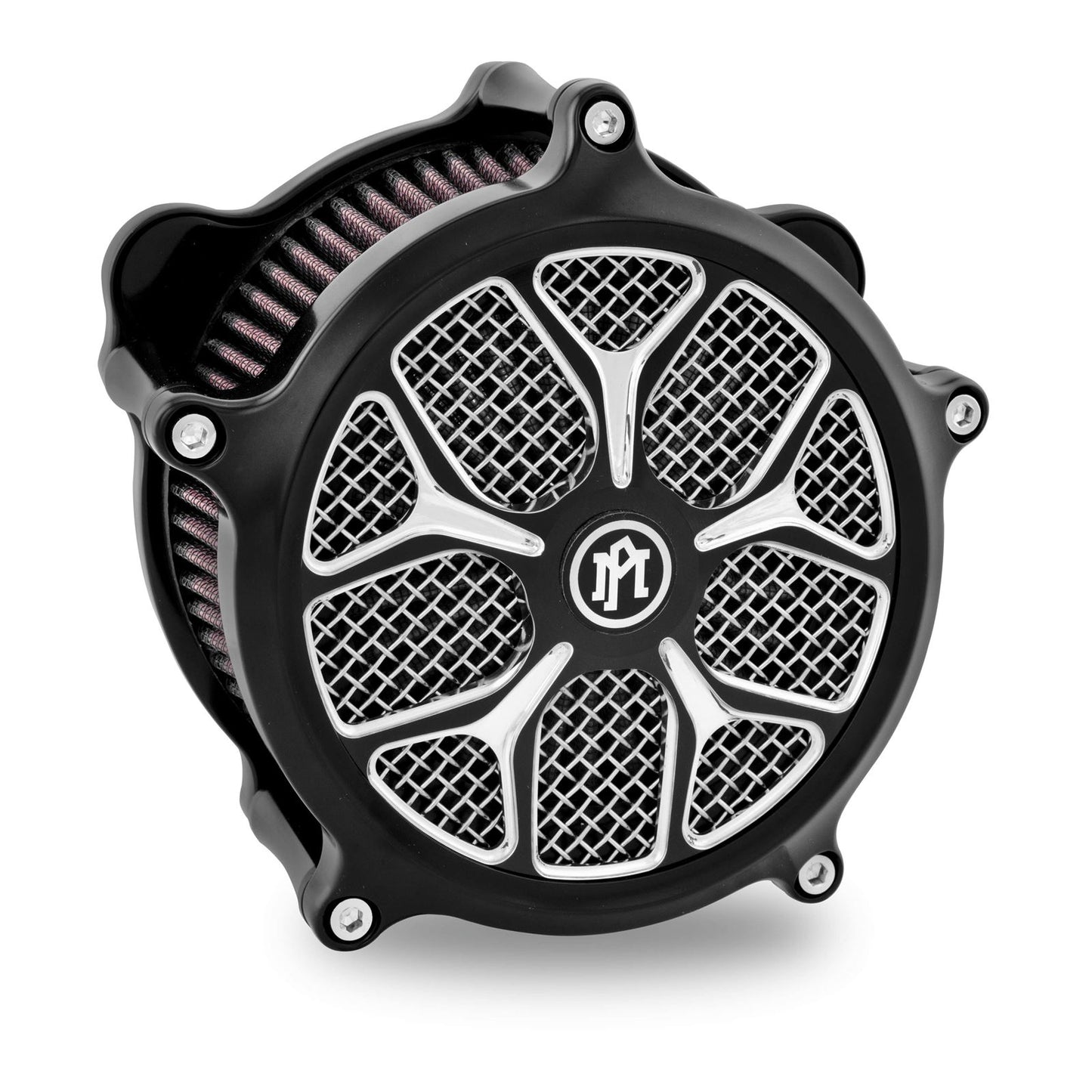 Performance Machine Super Gas Faceplates Galaxy Plate Black 0206-2010GAL-BMP_76316