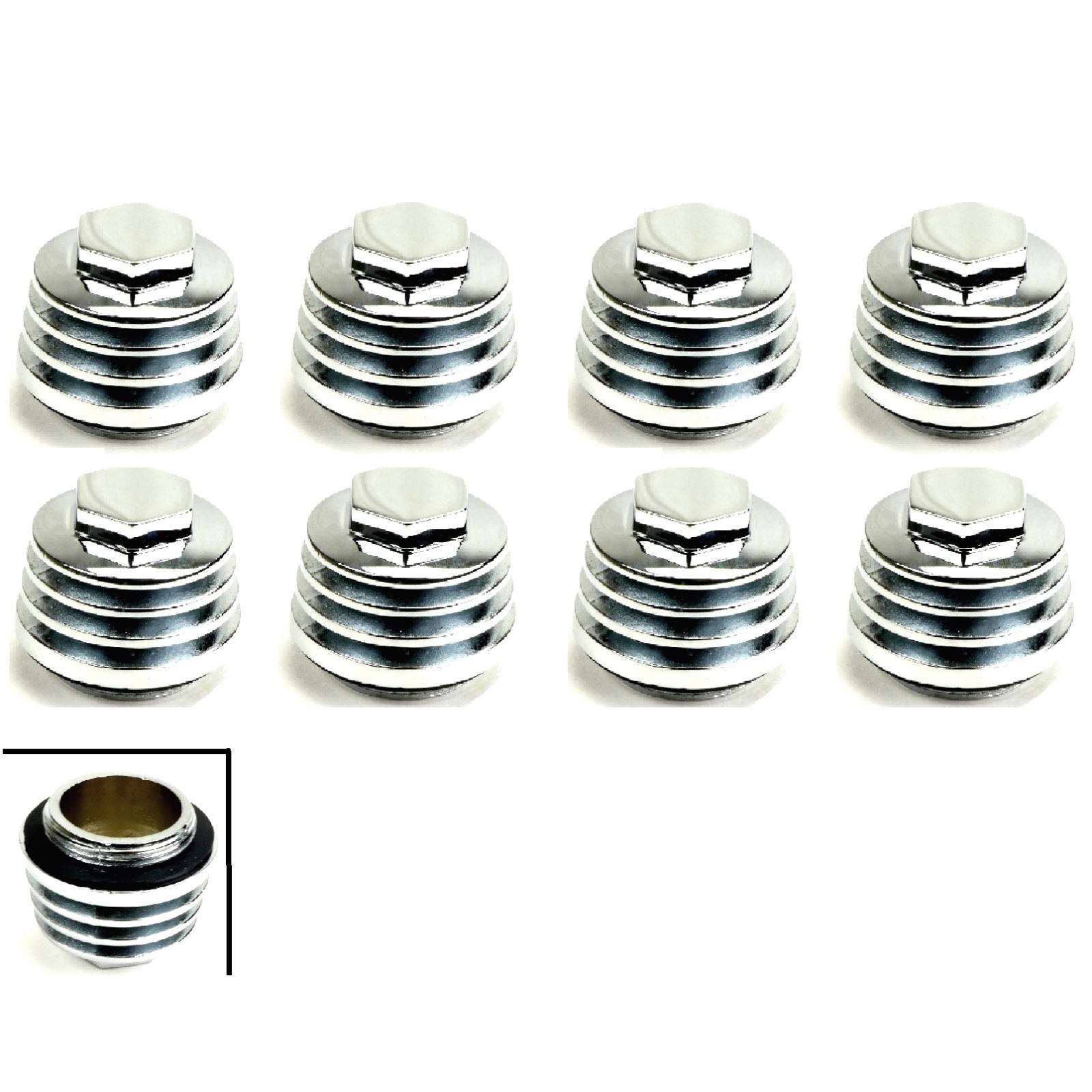 2FastMoto Tappet Valve Covers Finned Highly Polished For Motorcycle ATV ATC  22-50175x8_623323