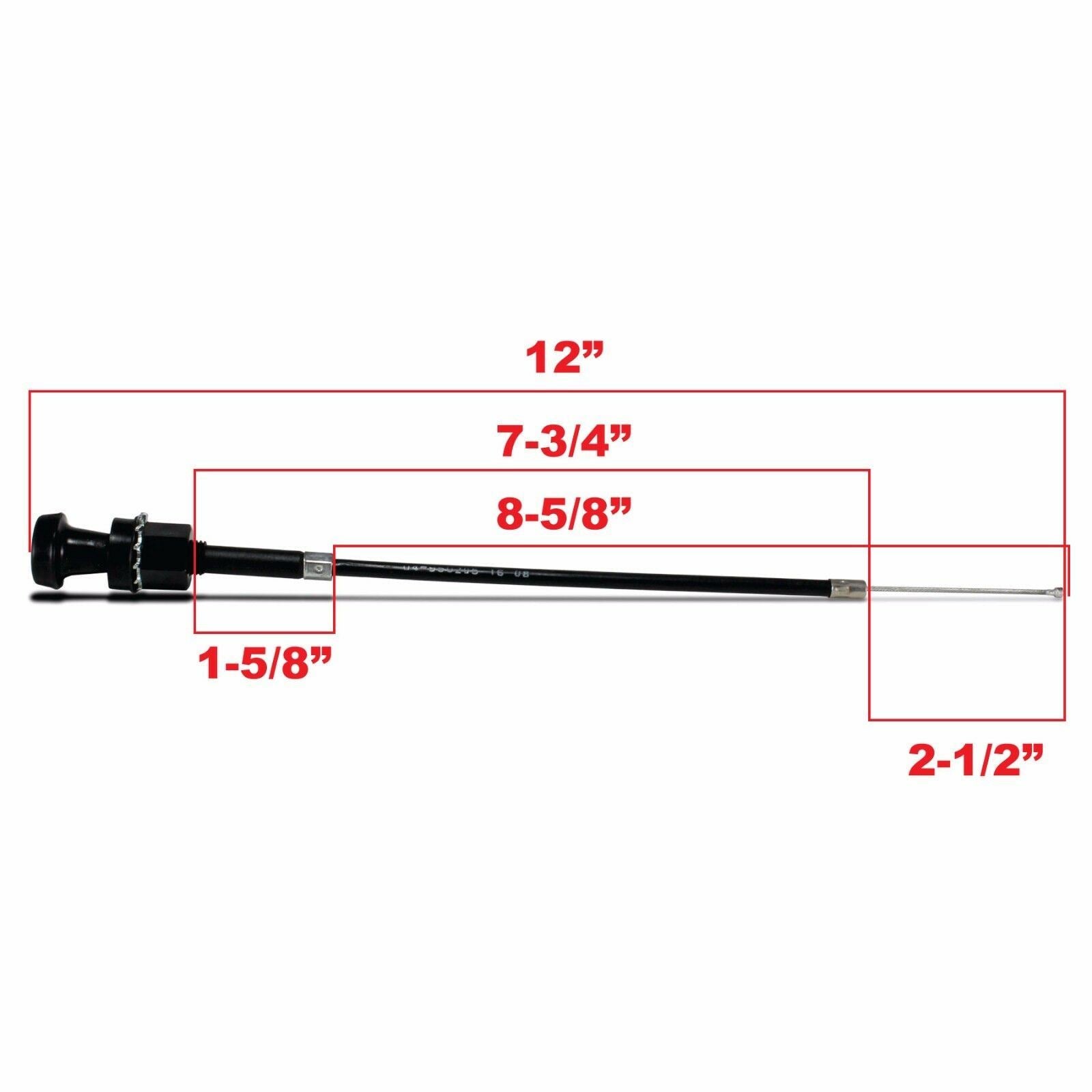 2FastMoto 12" Choke Cable for 1988-2006 Harley Davidson Models 06-0204_635725