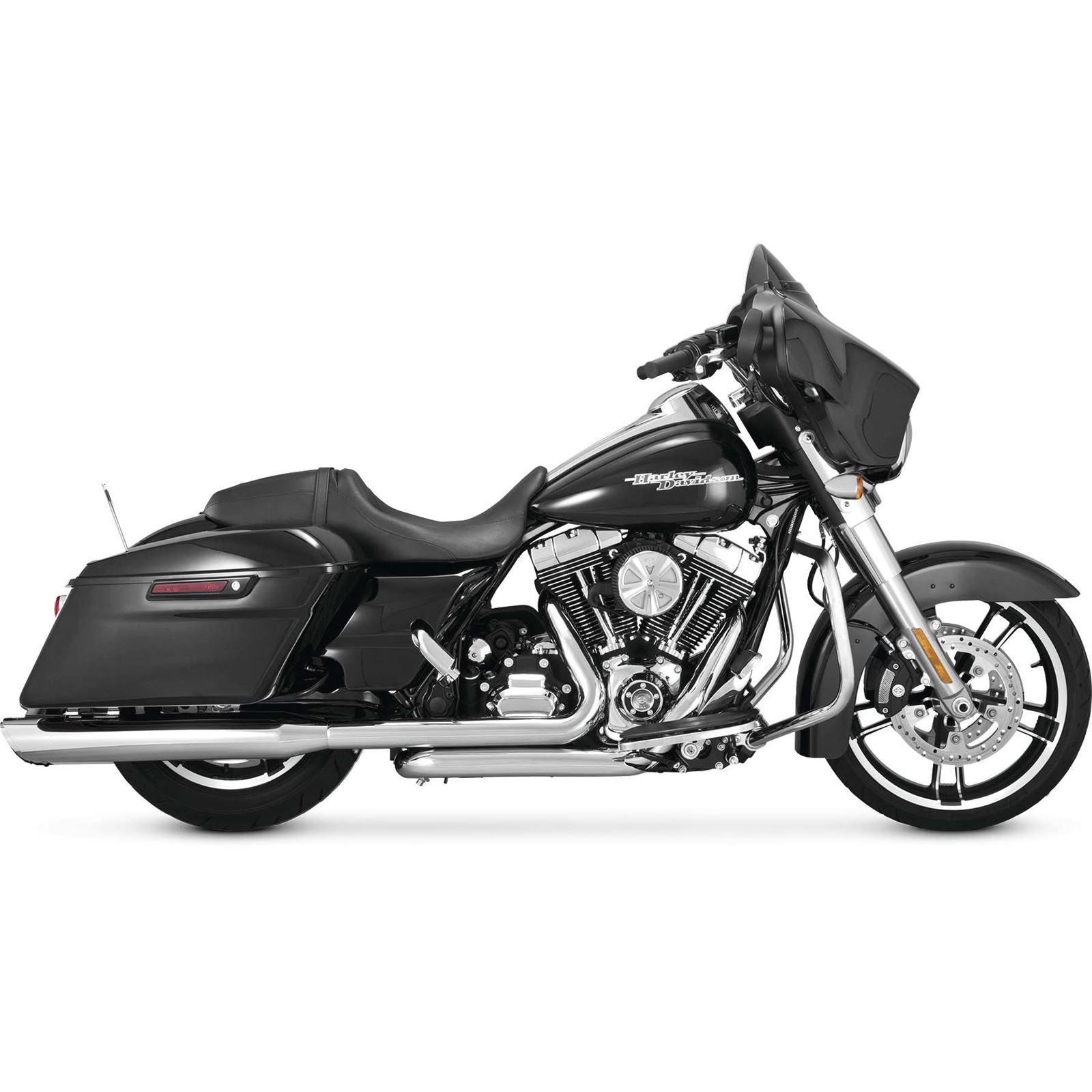 Vance And Hines Twin Slash Muffler - Chrome 16763_77751