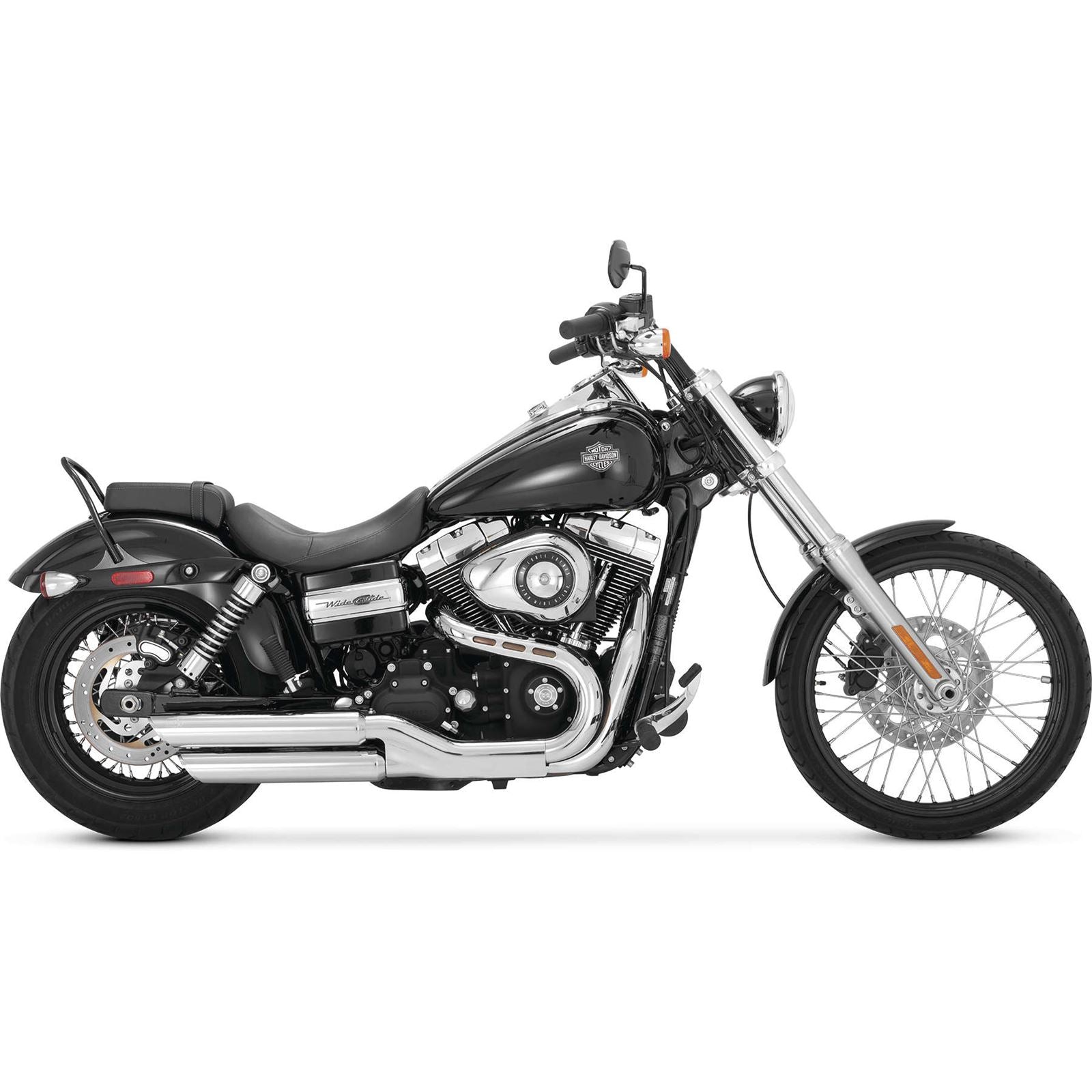Vance And Hines Twin Slash Mufflers - Chrome 16845_77798