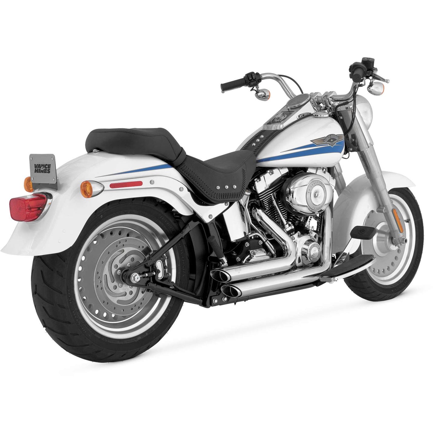 Vance And Hines Shortshots Staggered Exhaust - Chrome 17221_77823