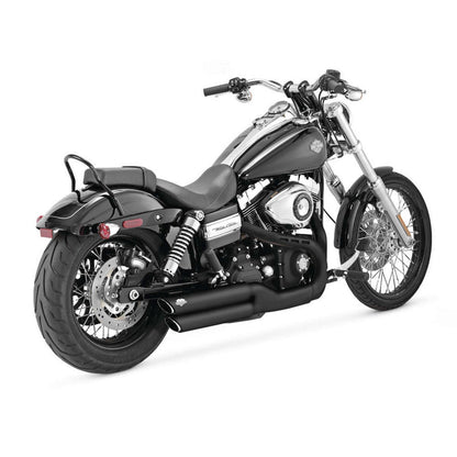 Vance And Hines Twin Slash Mufflers - Black 46845_77909