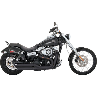 Vance And Hines Twin Slash Mufflers - Black 46845_489473