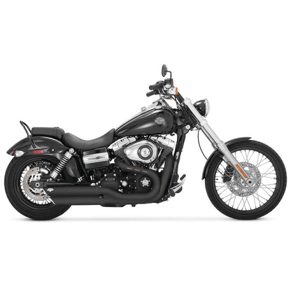 Vance And Hines Twin Slash Mufflers - Black 46845_77910