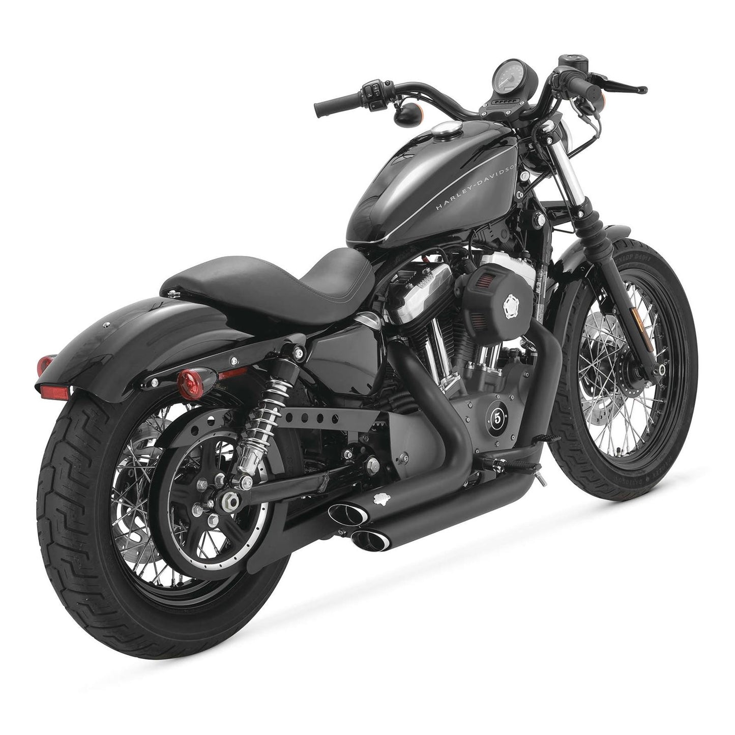 Vance And Hines Shortshots Staggered Exhaust - Black 47219_77918