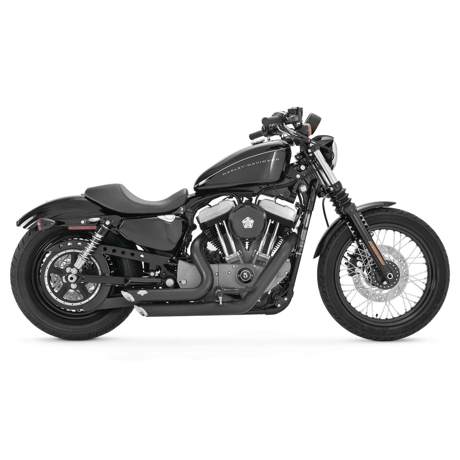 Vance And Hines Shortshots Staggered Exhaust - Black 47219_77919