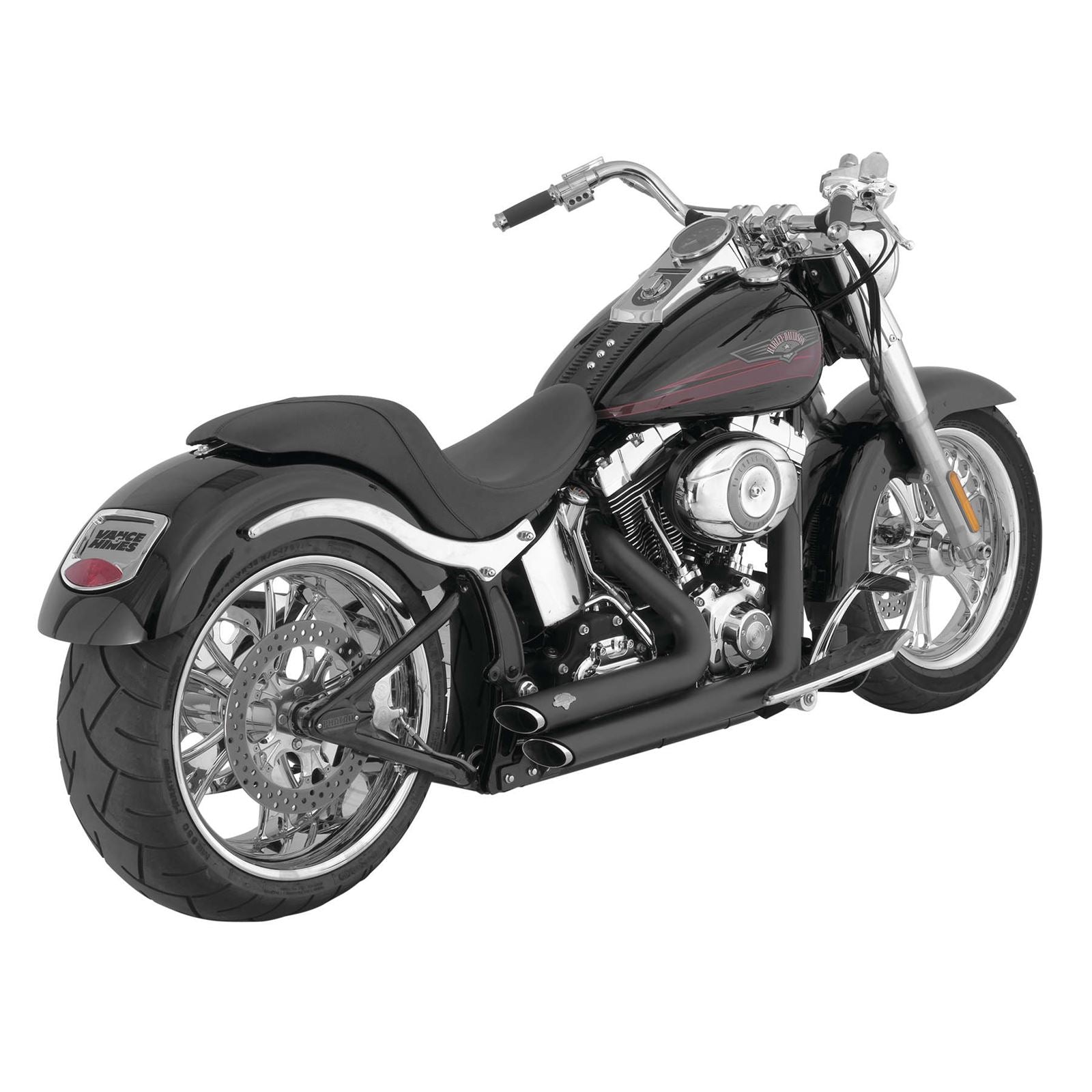 Vance And Hines Shortshots Staggered Exhaust - Black 47221_77920