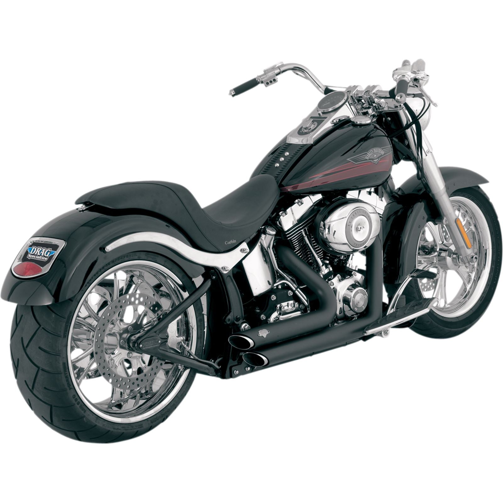 Vance And Hines Shortshots Staggered Exhaust - Black 47221_489287