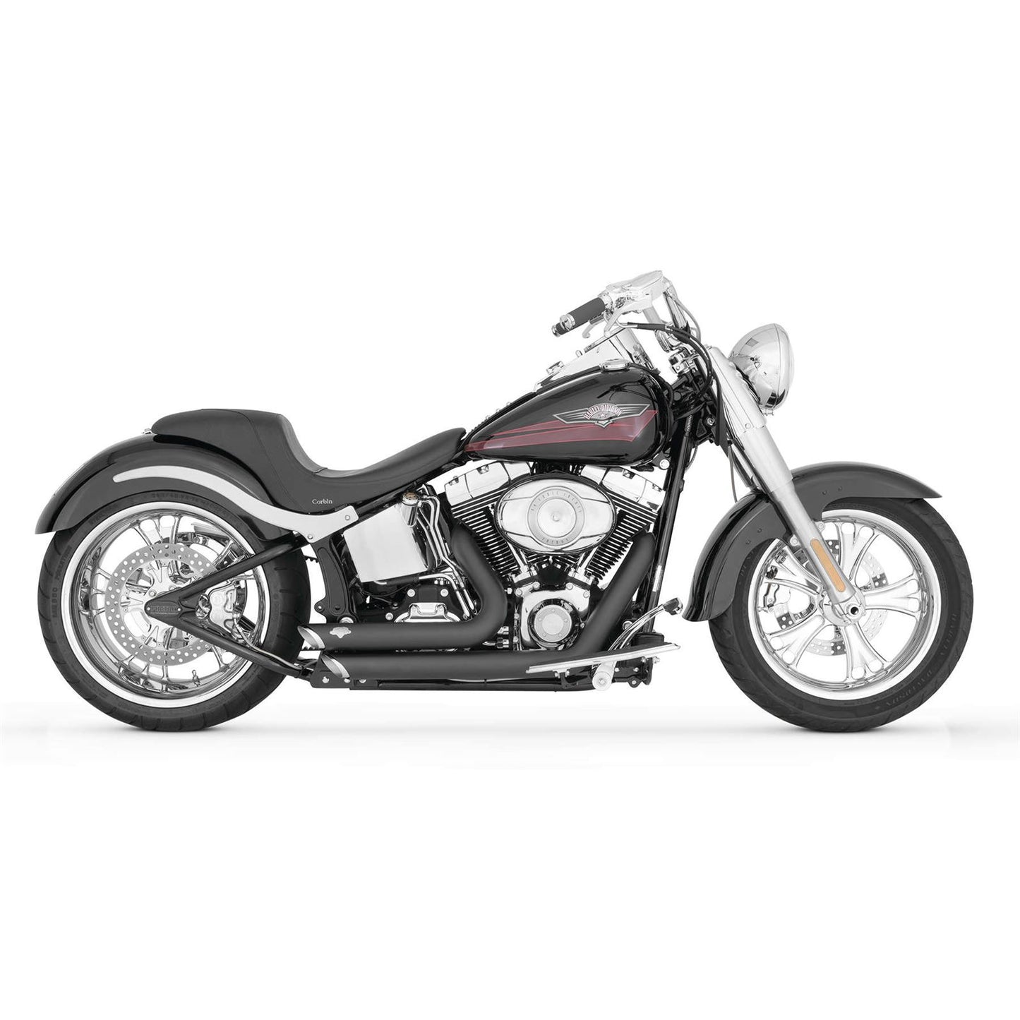 Vance And Hines Shortshots Staggered Exhaust - Black 47221_77921