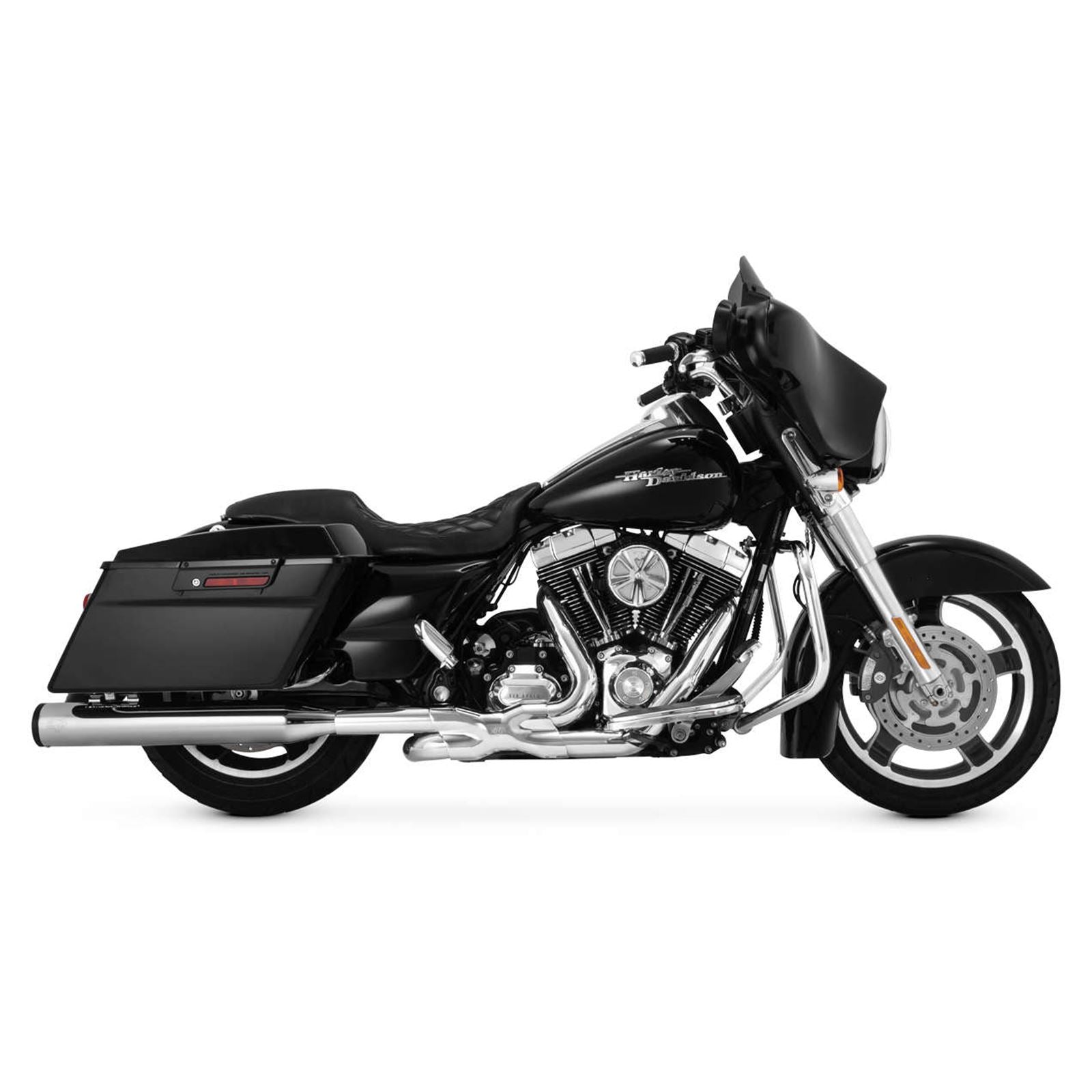 Vance And Hines 4" Eliminator Mufflers - Chrome/Black 16706_78016