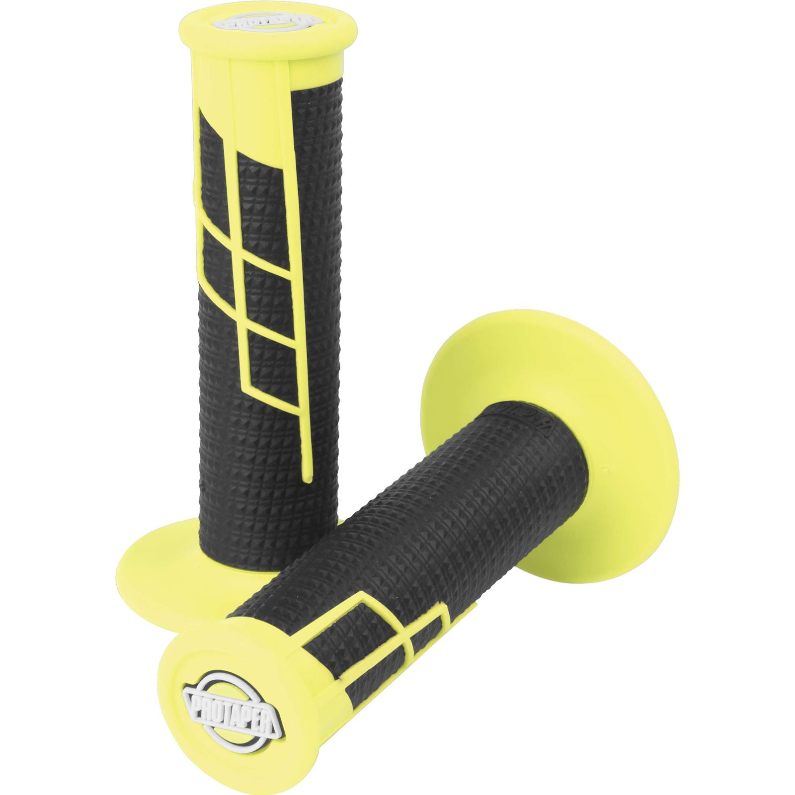 Protaper Clamp-On Half-Waffle Grips Neon Yellow/Black 021657_78683