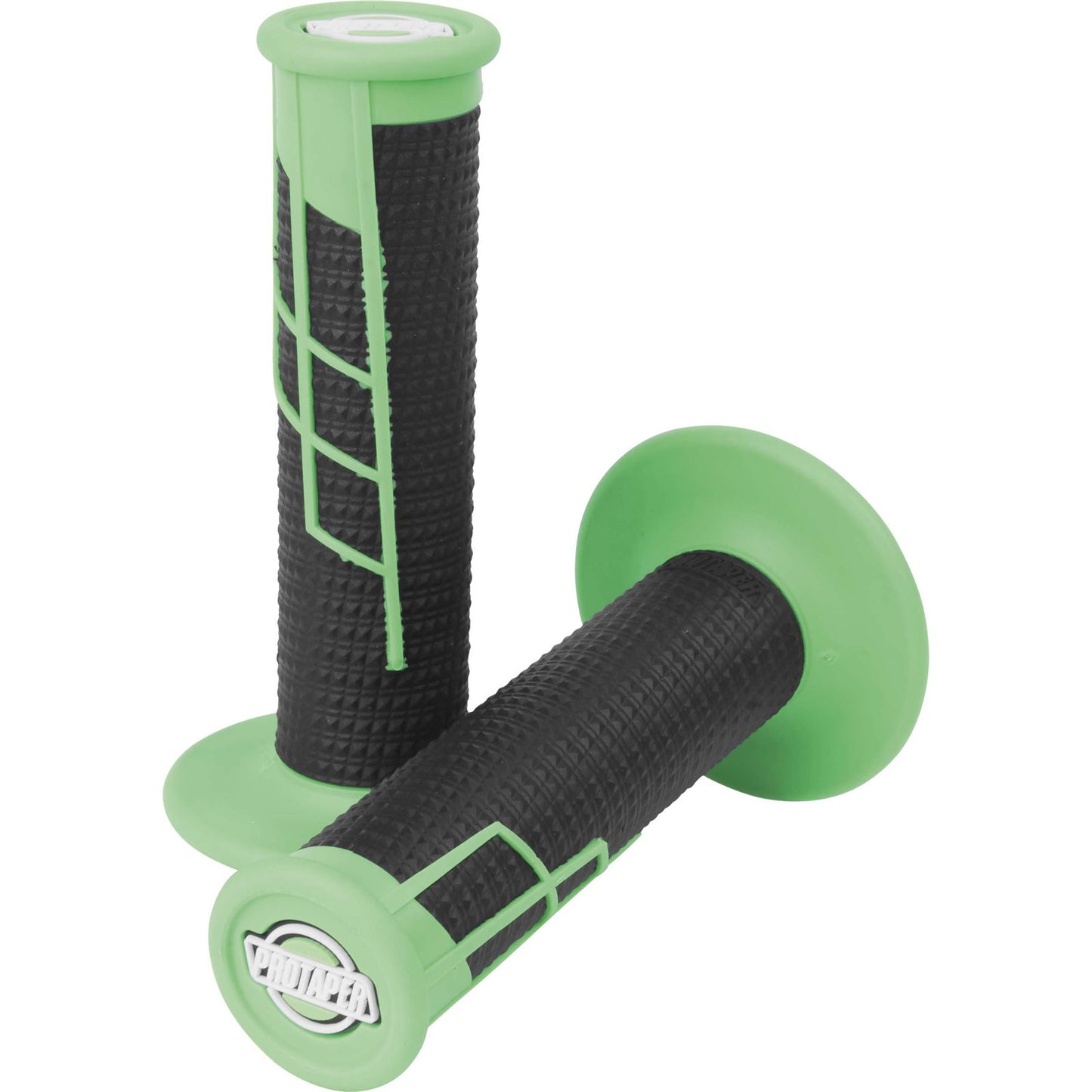 Protaper Clamp-On Half-Waffle Grips Neon Green/Black 021658_78684