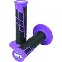 Protaper Clamp-On Half-Waffle Grips - Neon Purple/Black 21659_1692692
