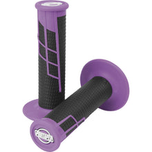 Protaper Clamp-On Half-Waffle Grips - Neon Purple/Black 21659_78685