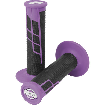 Protaper Clamp-On Half-Waffle Grips - Neon Purple/Black 21659_78685