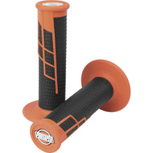 Protaper Clamp-On Half-Waffle Grips Orange/Black 021665_78691