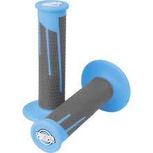 Protaper Clamp-On Full Diamond Grips Neon Blue/Dark Grey 021685_78712