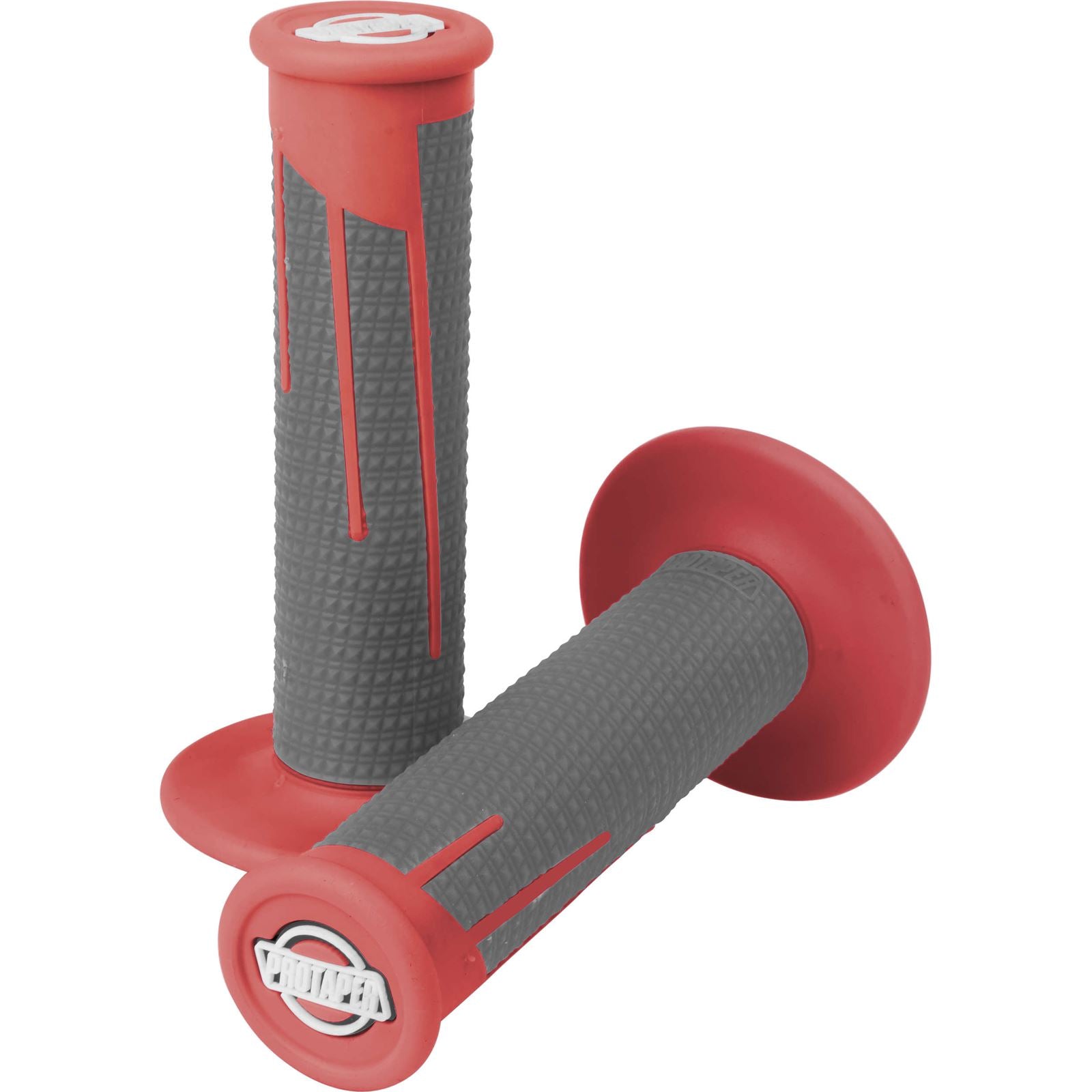 Protaper Clamp-On Full Diamond Grips Red/Dark Grey 021687_78714