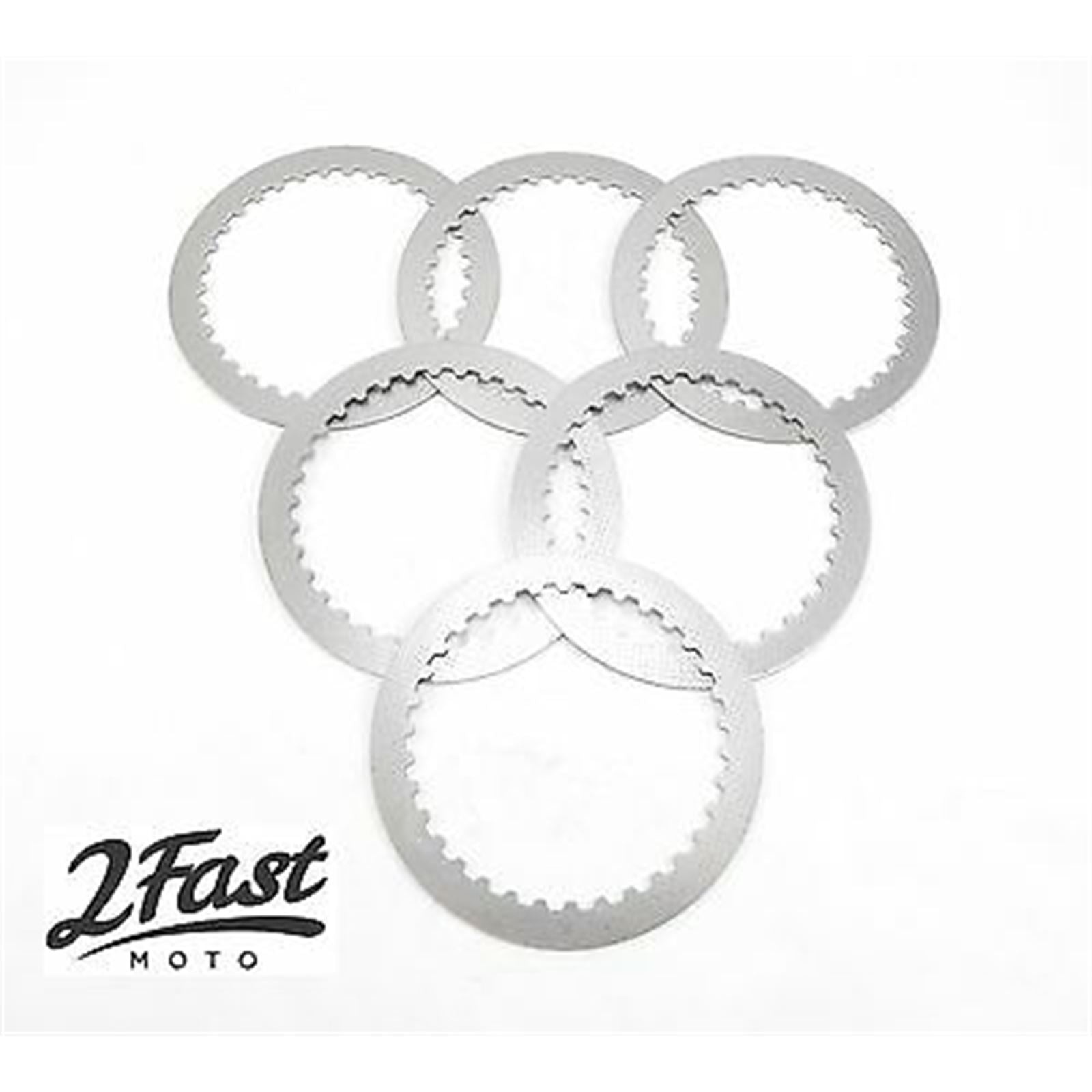 2FastMoto Steel Clutch Plates Set 6-Piece Kit for Honda CMX250C, CB250  22321-KE8-000_656250