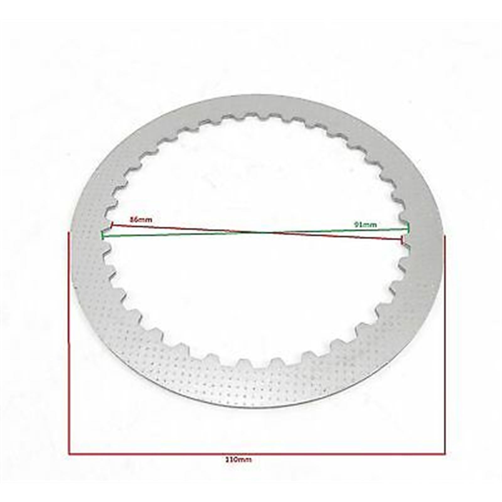 2FastMoto Steel Clutch Plates Set 6-Piece Kit for Honda CMX250C, CB250  22321-KE8-000_656249