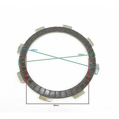 2FastMoto  Friction Clutch Disc Set Fiber for Honda CB250 Night Hawk 2fm-24-vc190_631759